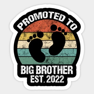 Promoted To Big Brother Est 2022 Sticker